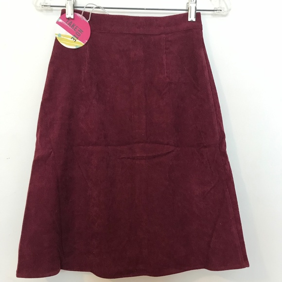 Take Note Corduroy Button Skirt (Junees) - Picture 4 of 7